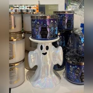 *SOLD* Ghost Pedestal Candle Holder